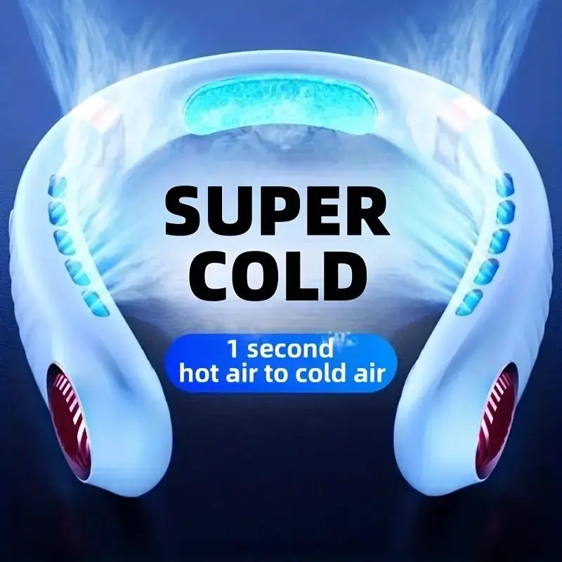 Wearable Usb Cooling Fan Silent Handsfree Allday Comfort Indooroutdoor