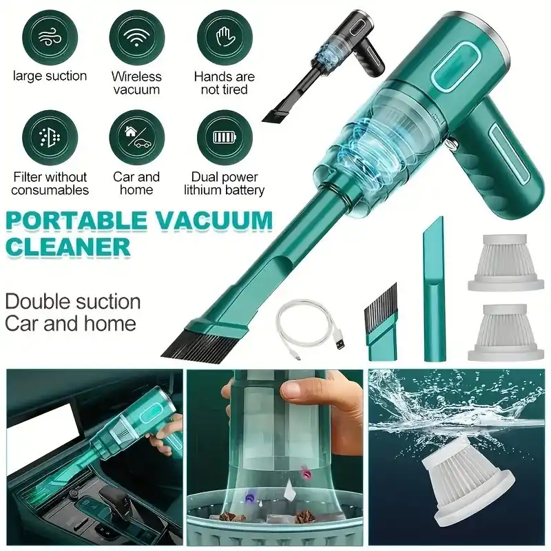 Powerful Wireless Handheld Vacuum Lightweight Portable For Home Car
