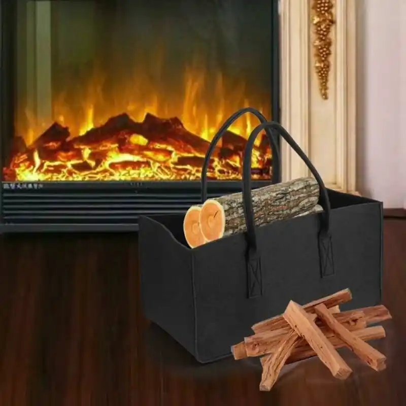 Large Felt Tote Bag Durable Stylish Versatile For Firewood Travel