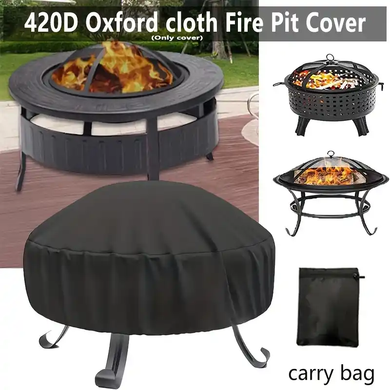Waterproof Fire Pit Cover 2848 Inch Durable Outdoor Protection