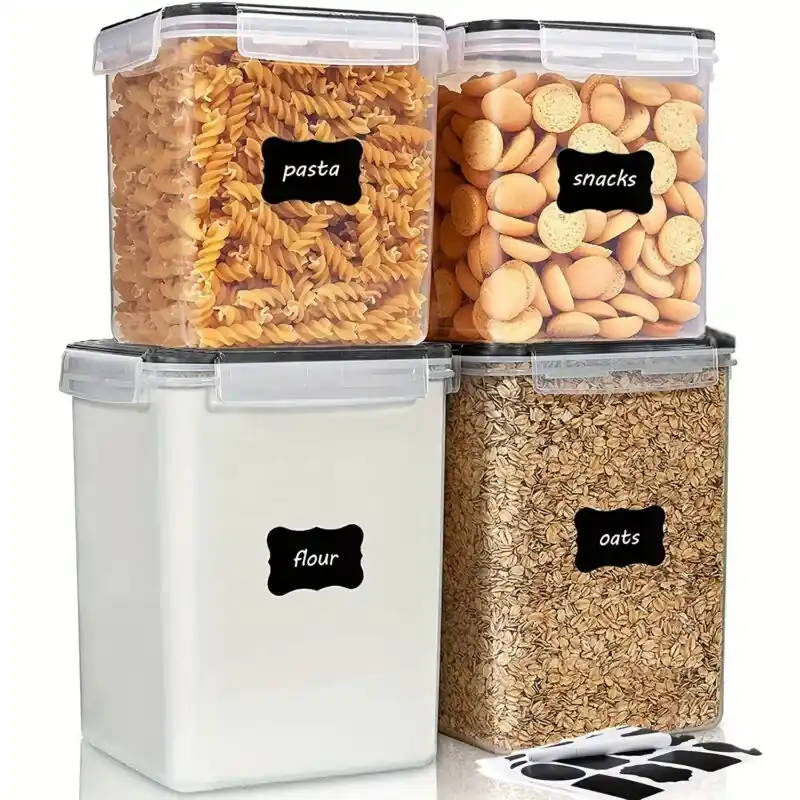 Bpafree Airtight Food Storage Set 4pc 52l 25l Canisters