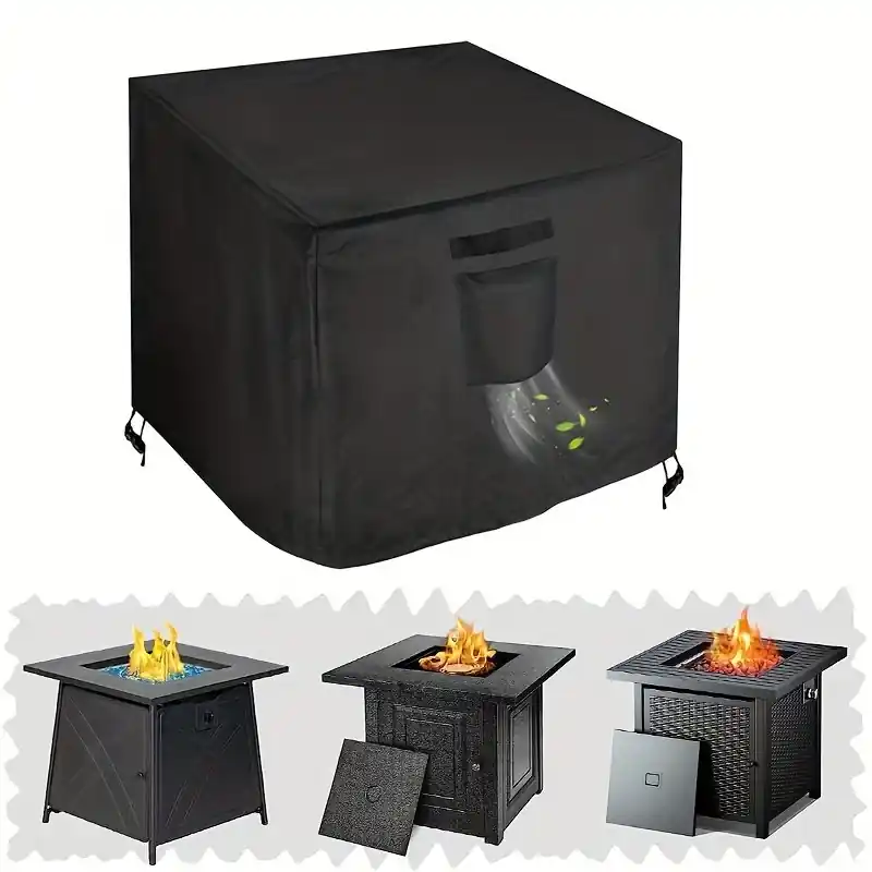 32×32 Square Propane Fire Pit Cover Durable Uvresistant Allweather Protection