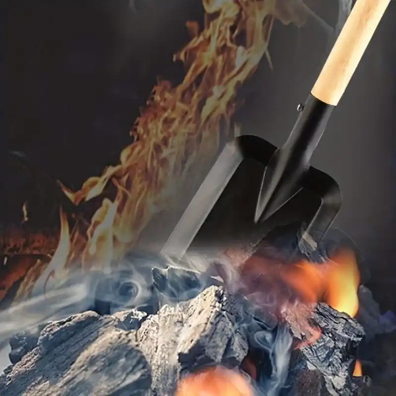 Heavyduty Cast Iron Fireplace Shovel Heat Resistant Durable Efficient Cleanup