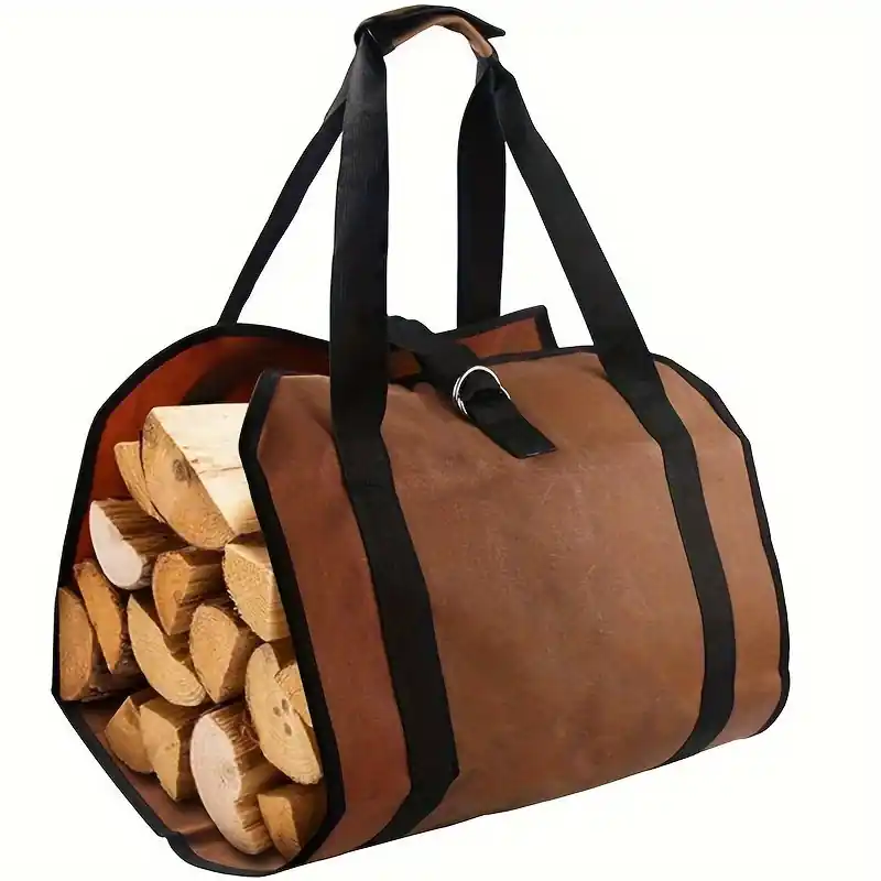 Heavyduty Waterresistant Firewood Carrier Bag Large Capacity For Camping