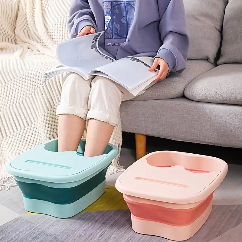 Deluxe Extralarge Foldable Foot Spa Bath Relaxing Massager With Tools