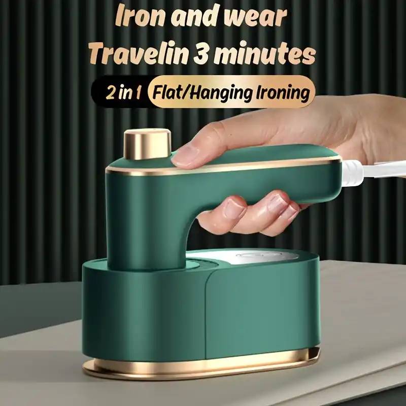 Portable 3in1 Mini Steam Iron Foldable Travelfriendly Easytouse
