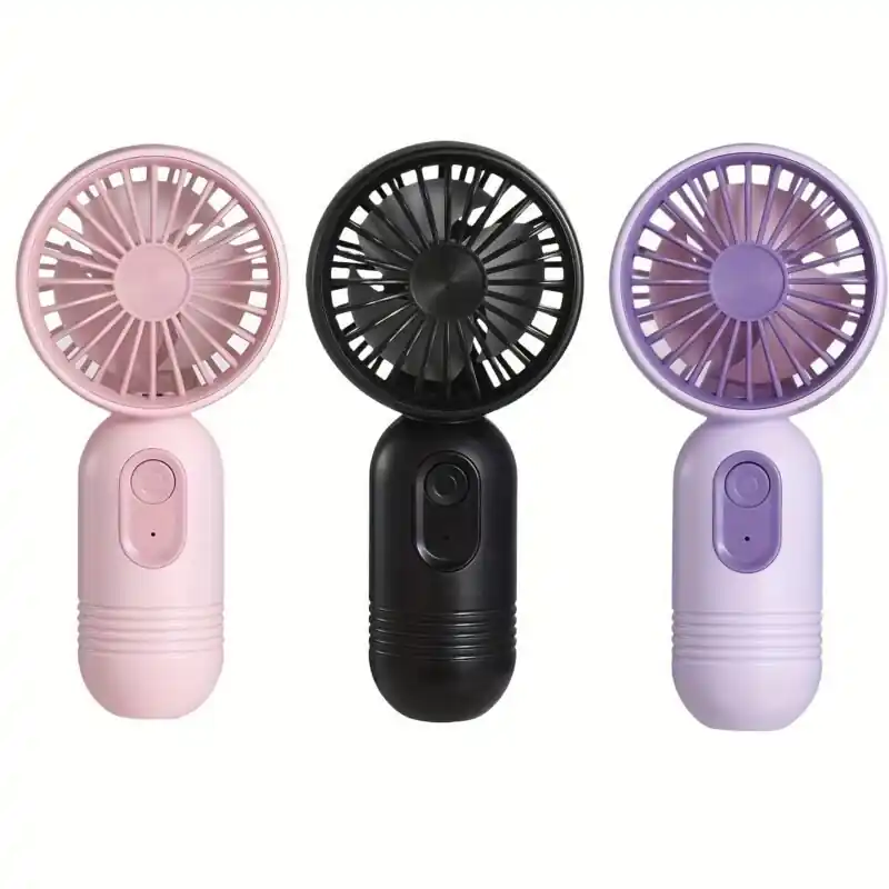 Ultracompact Usb Rechargeable Mini Portable Fan 3 Speed Travel Essential