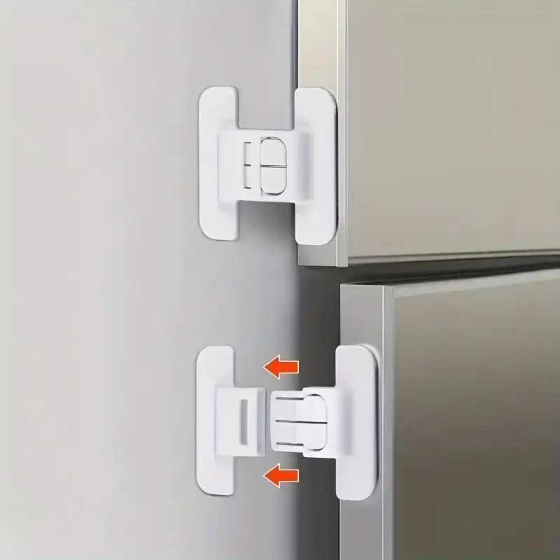 Childproof Refrigerator Drawer Safety Lock Nodrill Selfadhesive Latch