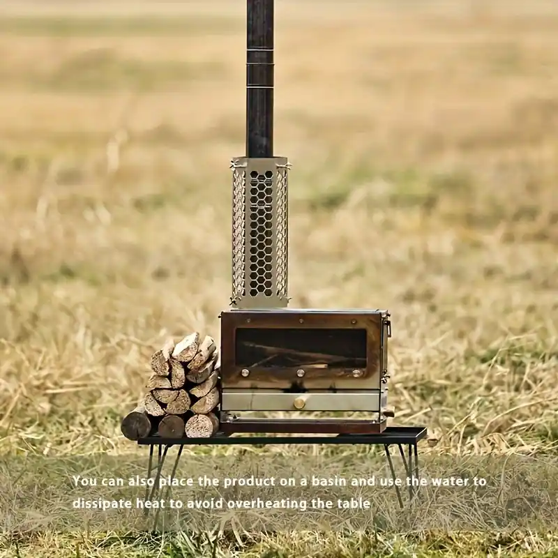 Portable Stainless Steel Camping Heater Stove Outdoor Cooking Essential