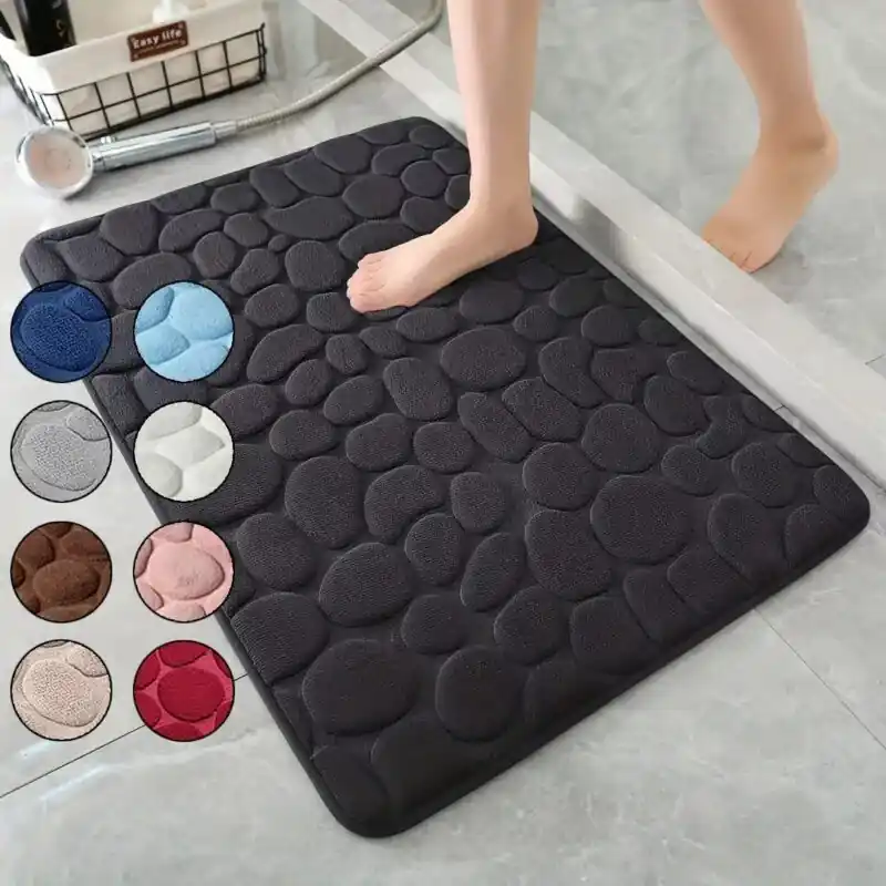 Ultra Absorbent Memory Foam Bathroom Mat Nonslip Washable Large