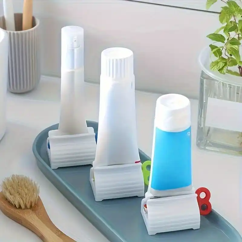 Compact Easyuse Toothpaste Squeezer With Holder Bathroom Organization Essential