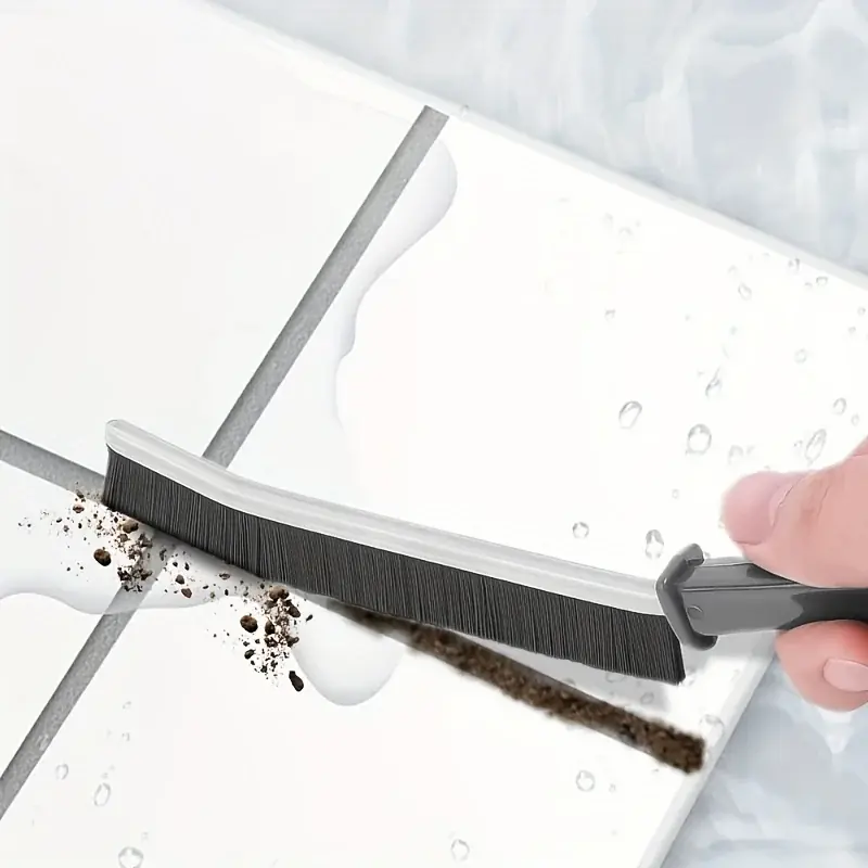 Heavyduty Multifunction Window Tile Groove Cleaning Brush With Ergonomic Handle