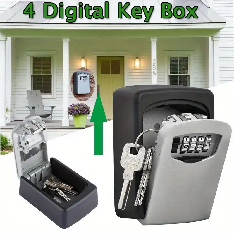 Weatherproof Outdoor Wall Safe Key Box Secure Durable Waterproof Key Storage