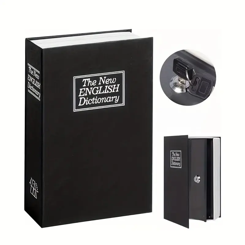 Compact Key Lock Safe Box Secure Durable Mini Cash Jewelry Storage