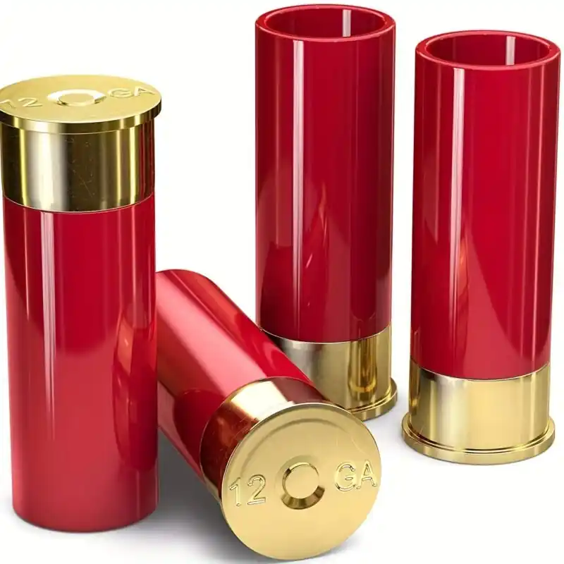 Authentic 12 Gauge Shot Glass Set Old Southern Brass Design