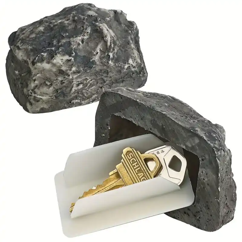 Rocksafe Key Hider Discreet Outdoor Fake Rock For Spare Key Storage