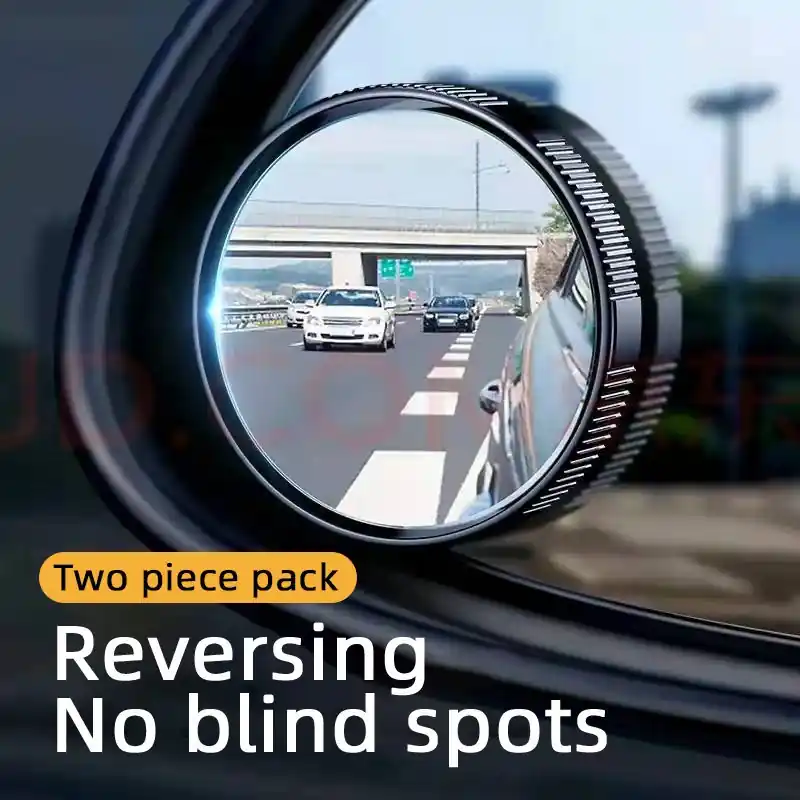 2pcs Round Convex Blind Spot Mirrors Universal Wide Angle Rearview