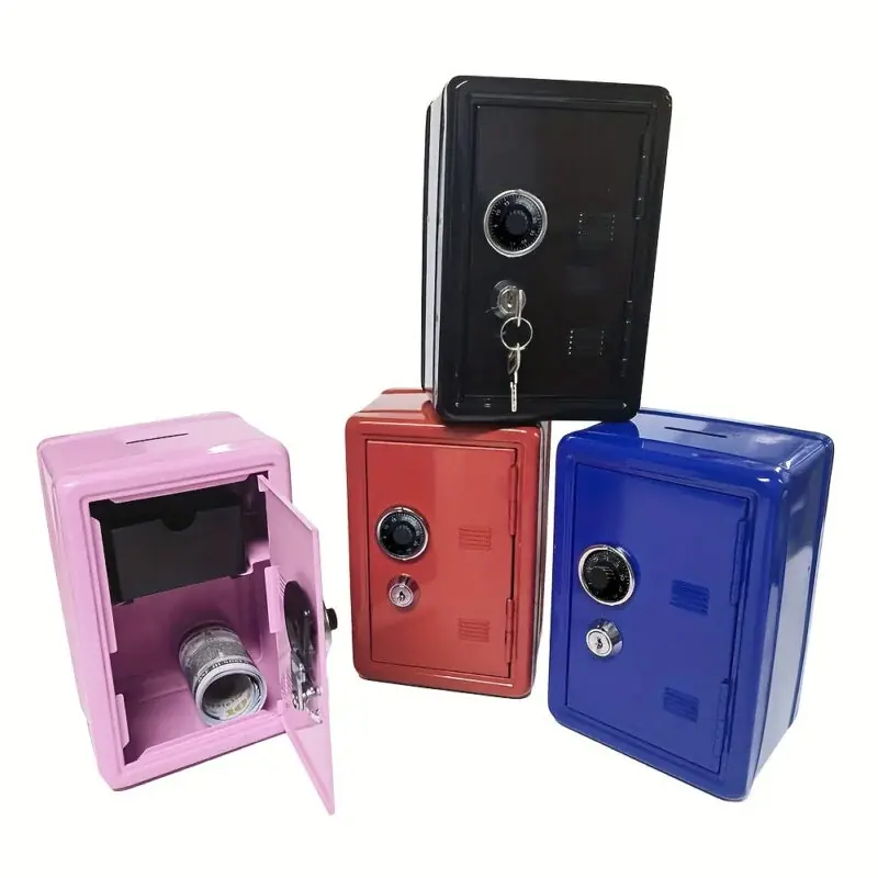 Mini Metal Locker Safe With Combination Lock Secure Portable Storage