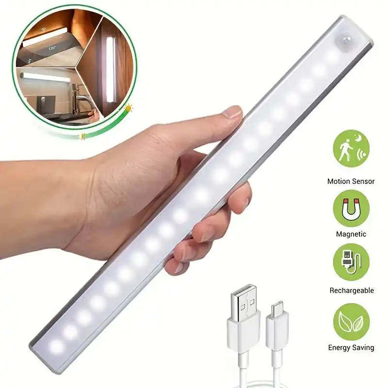 Wireless Usb Rechargeable Motion Sensor Led Night Light For Kitchen