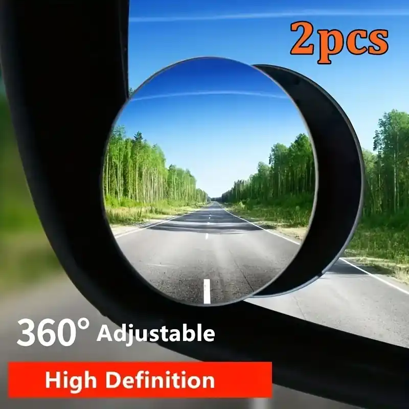 2pcs Adjustable 360 Wide Angle Car Blind Spot Mirrors Universal Fit