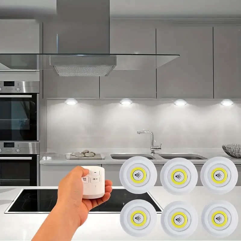 Wireless Led Undercabinet Light With Remote 136pcs Set