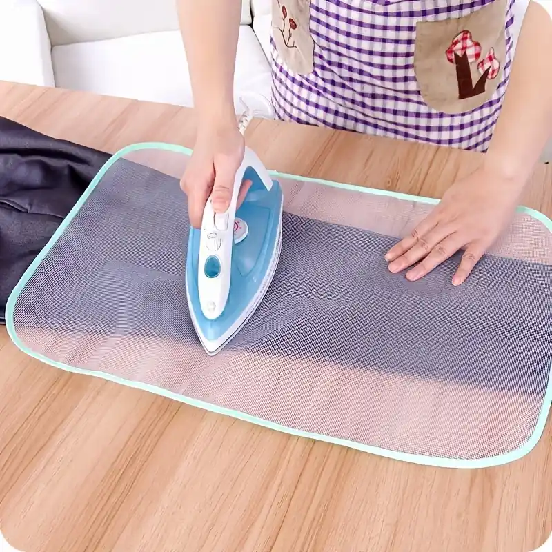 Heatresistant Plaid Ironing Cloth Protects Clothing Ironing Board