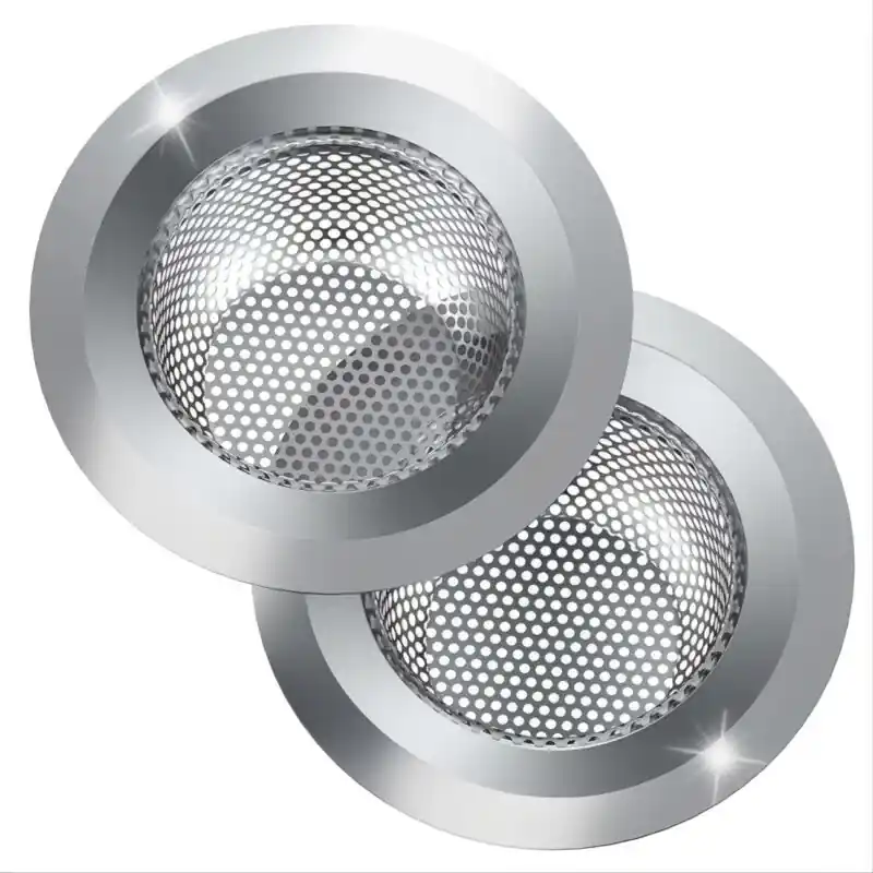2pack Stainless Steel Kitchen Sink Strainer 45 Wide Rim Food Catcher