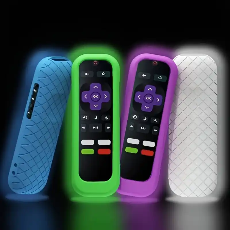 Universal Glowinthedark Silicone Remote Cover For Roku Tv Controllers