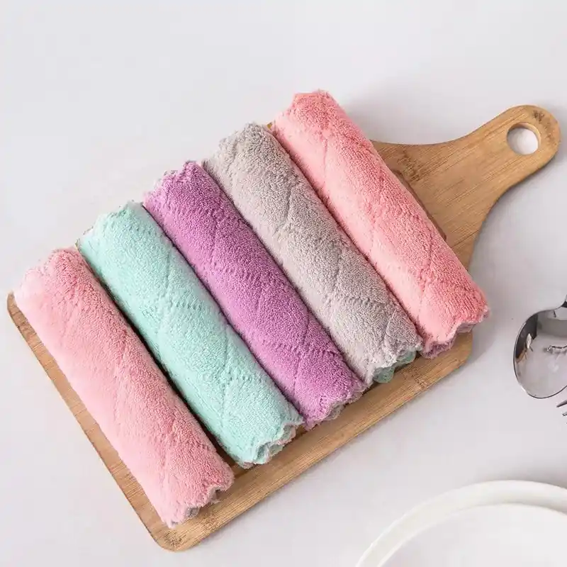 Ultrasoft Coral Velvet Cleaning Towels 510pcs Kitchen Household Essentials