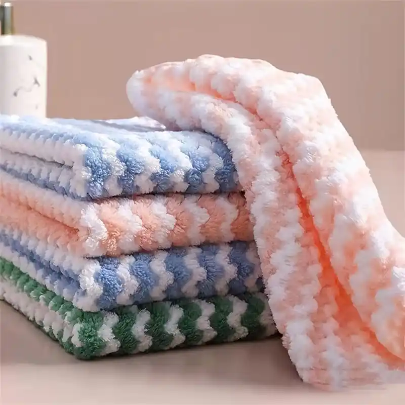 Kitchen Towels Scouring Pads Oil Stain Resistant Super Absorbent