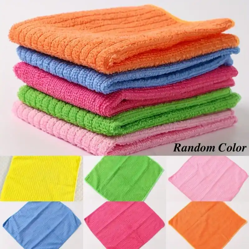 Ultraabsorbent Microfiber Cleaning Cloths Streakfree Towels 12×12 Multipack