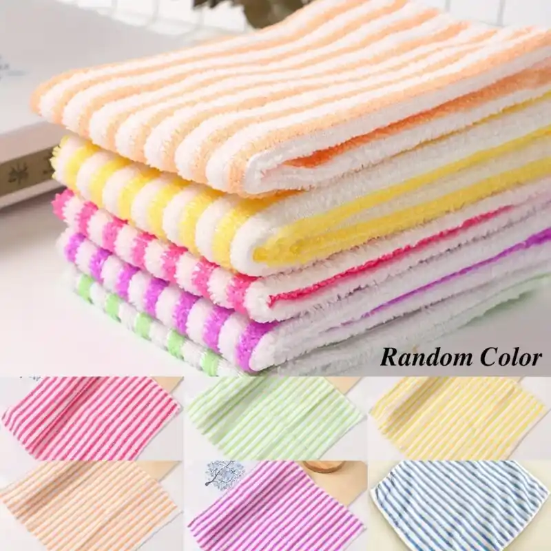Microfiber Dishwashing Cloths Durable Absorbent Cleaning Rags 12x12in