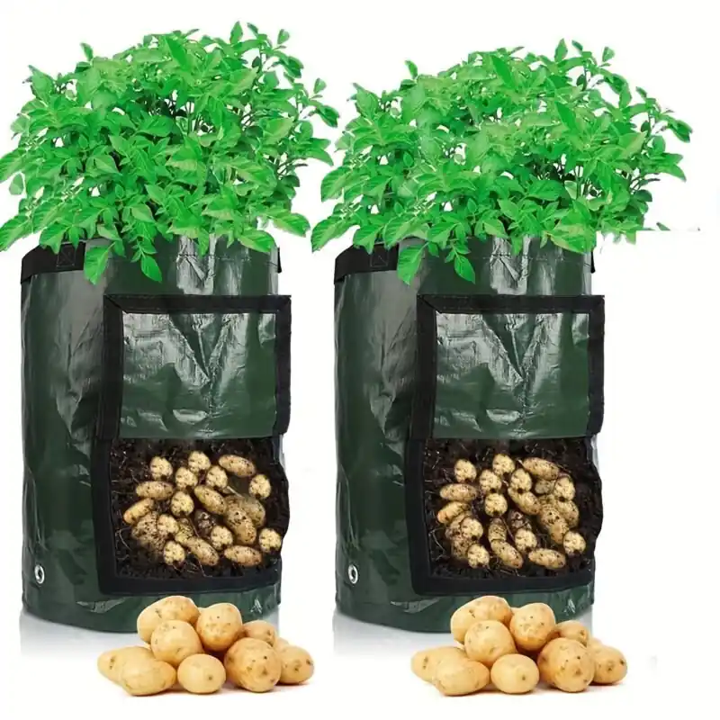 Durable 7gallon Potato Grow Bag Breathable Fabric With Flap Handles