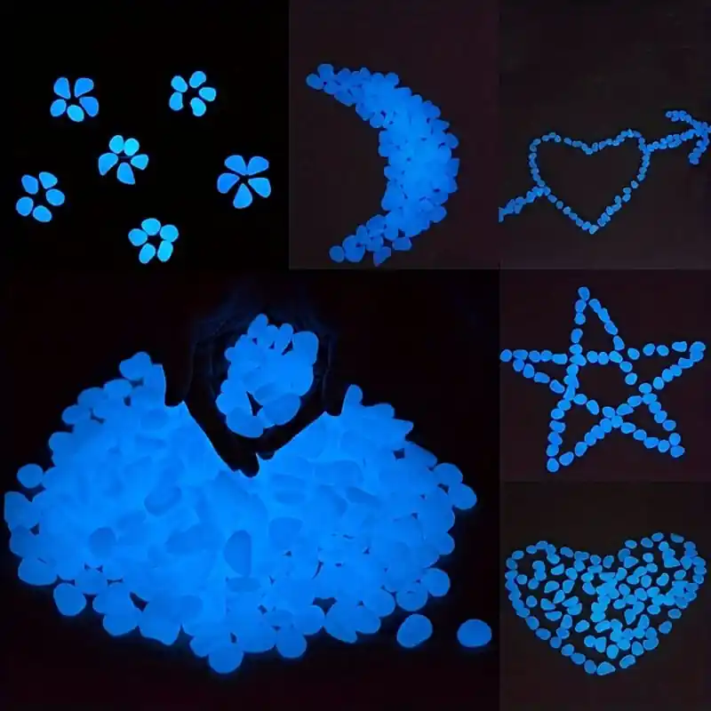 Luminous Glowinthedark Garden Pebbles Perfect For Fairy Gardens Aquariums