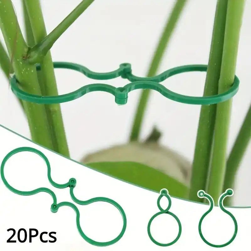 20pcs Garden Vine Clips Plant Tie Holders For Tomato Support