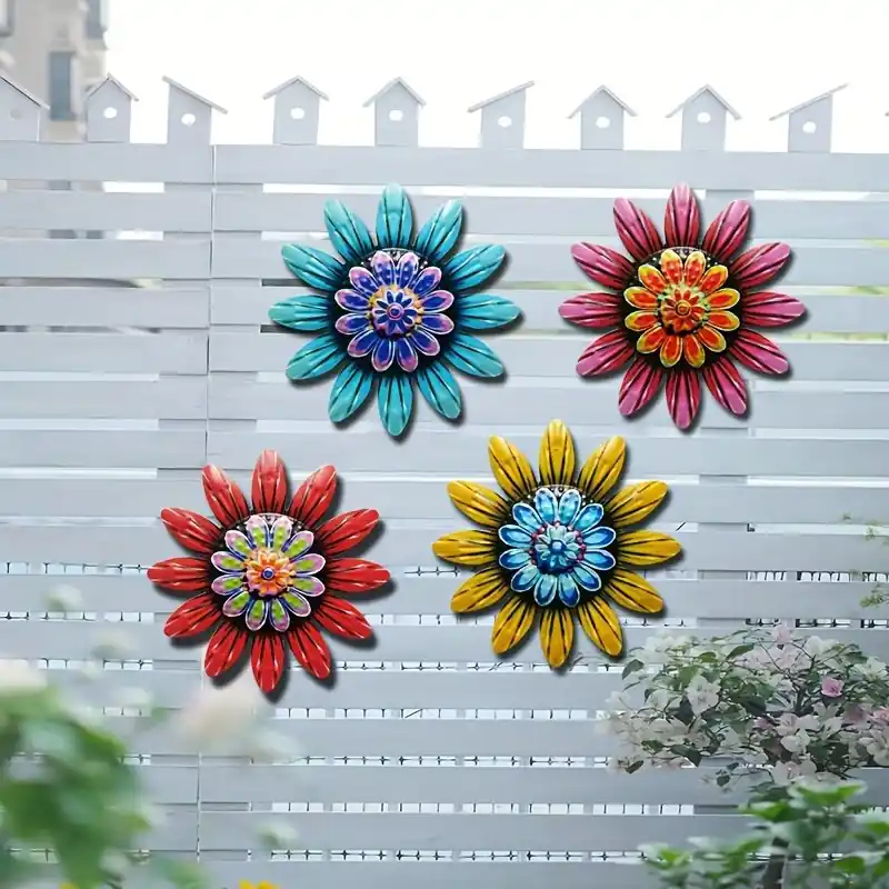 Elegant Metal Flower Decor 1pc4pcs For Weddings Parties Home