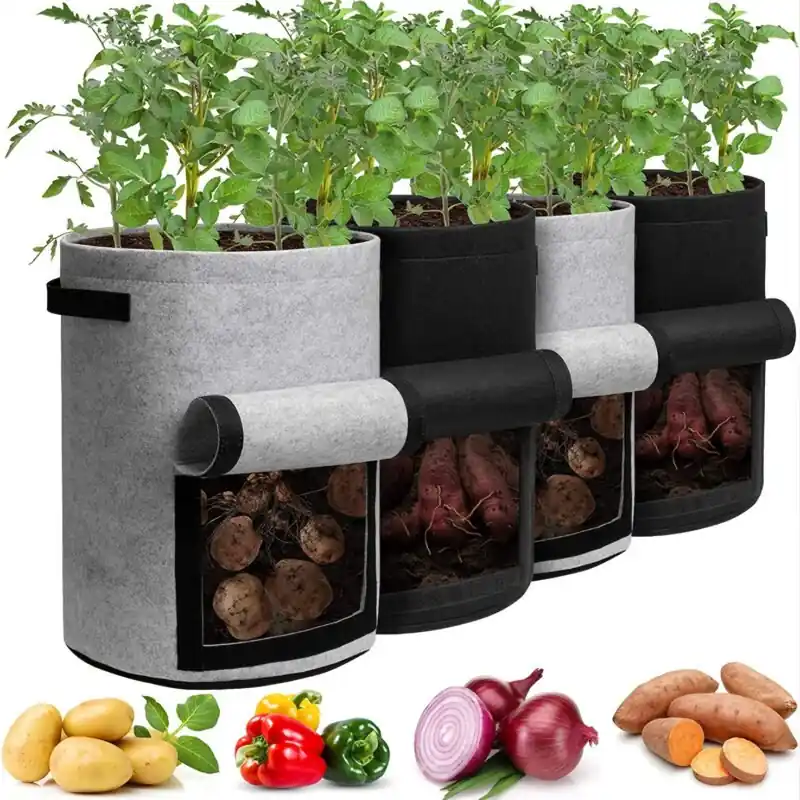 2pack 710 Gallon Potato Grow Bags With Harvest Window Gokxin