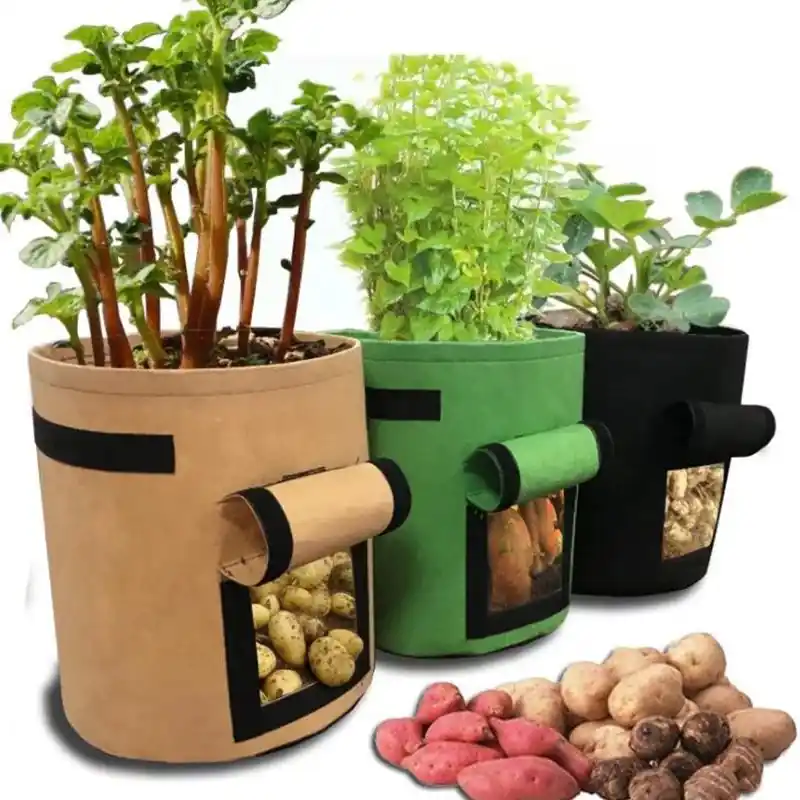 7gallon Vertical Garden Planter Bag Grow Potatoes Vegetables Herbs