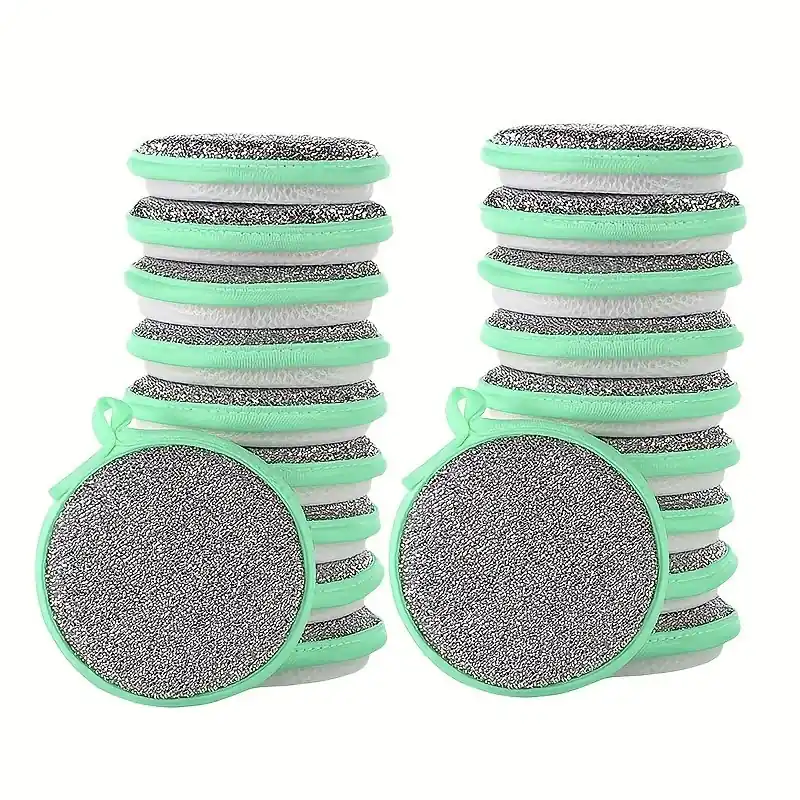 12pack Antibacterial Washable Kitchen Sponges Fun Cartoon Design Lightweight