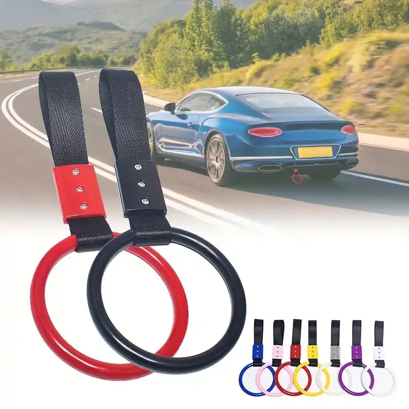 Jdm Racing Acrylic Car Hand Strap Bumper Warning Rings