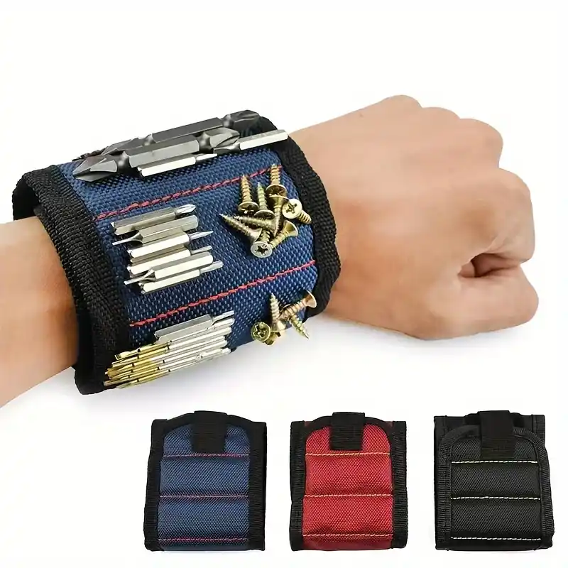 Carbonfiber Magnetic Wrist Strap Universal Tool Holder Lightweight Durable