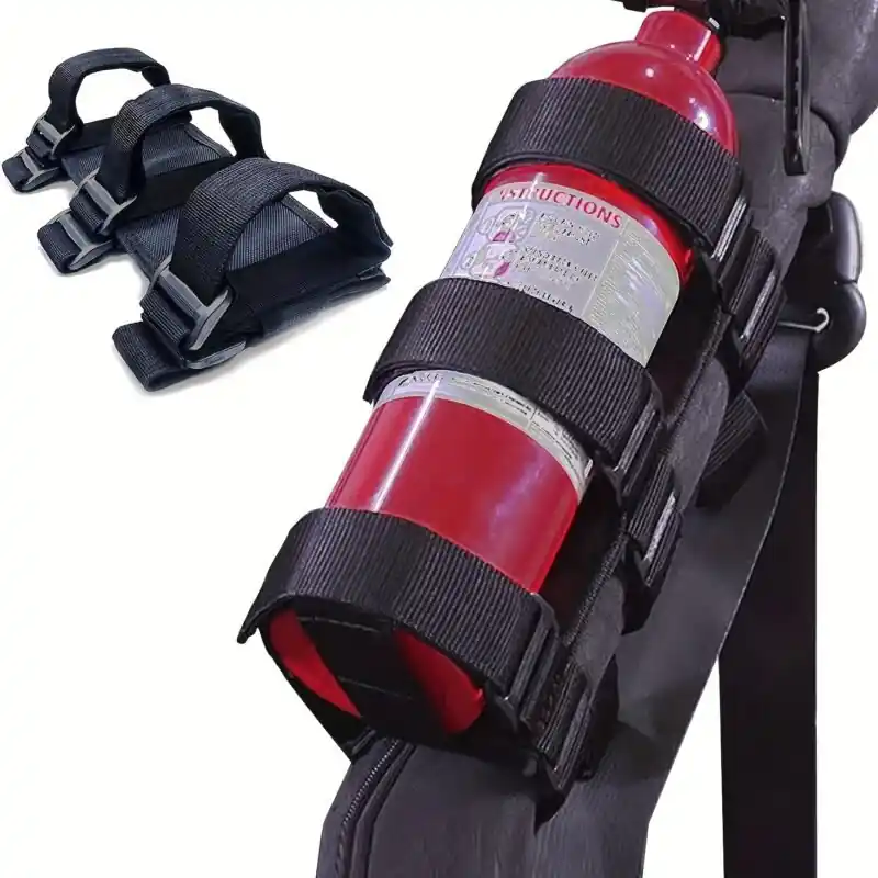 Fire Extinguisher Mount Quick Access Strap Bracket Car Boat Compatible