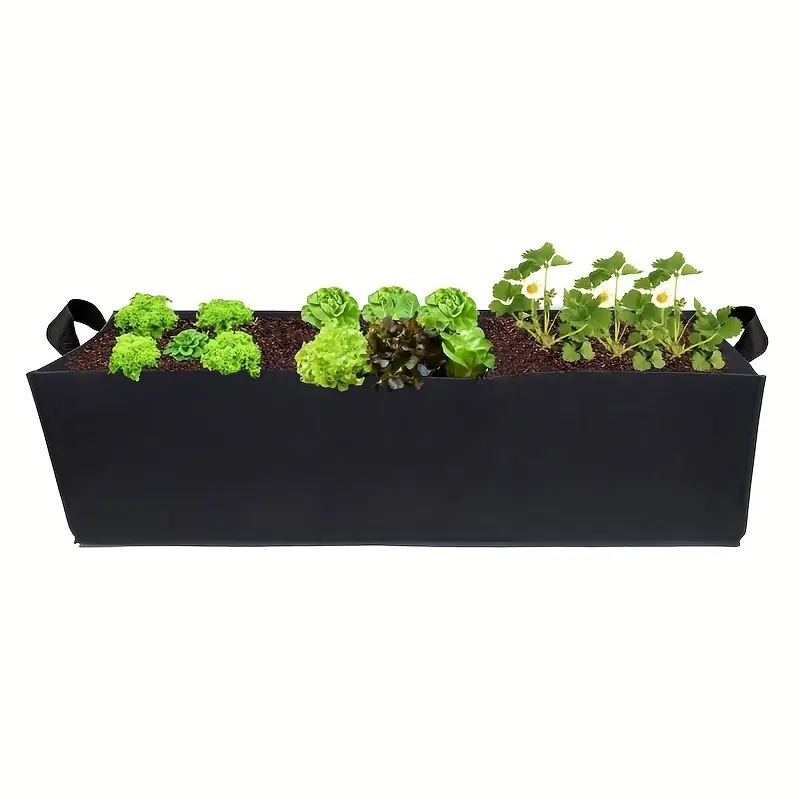 Heavyduty 10 Gallon Rectangle Fabric Raised Garden Bed For Vegetables