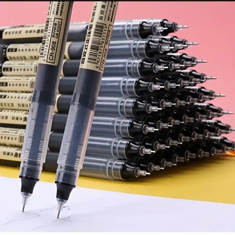 10pcs Quickdry Gel Pens 05mm Black Blue Ink For School Office