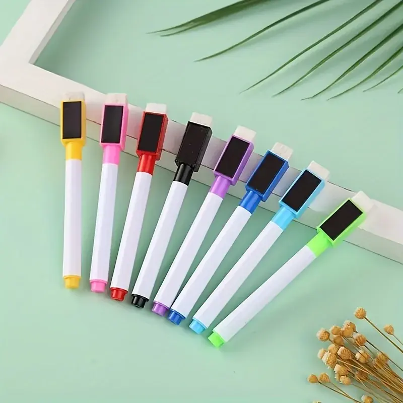 8color Waterproof Magnetic Dry Erase Pen Set Smooth Writing Markers