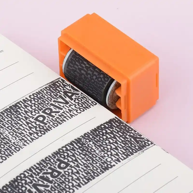 Secure Privacy Seal Confidentiality Stamp Squareshaped Durable Plastic Id Protection