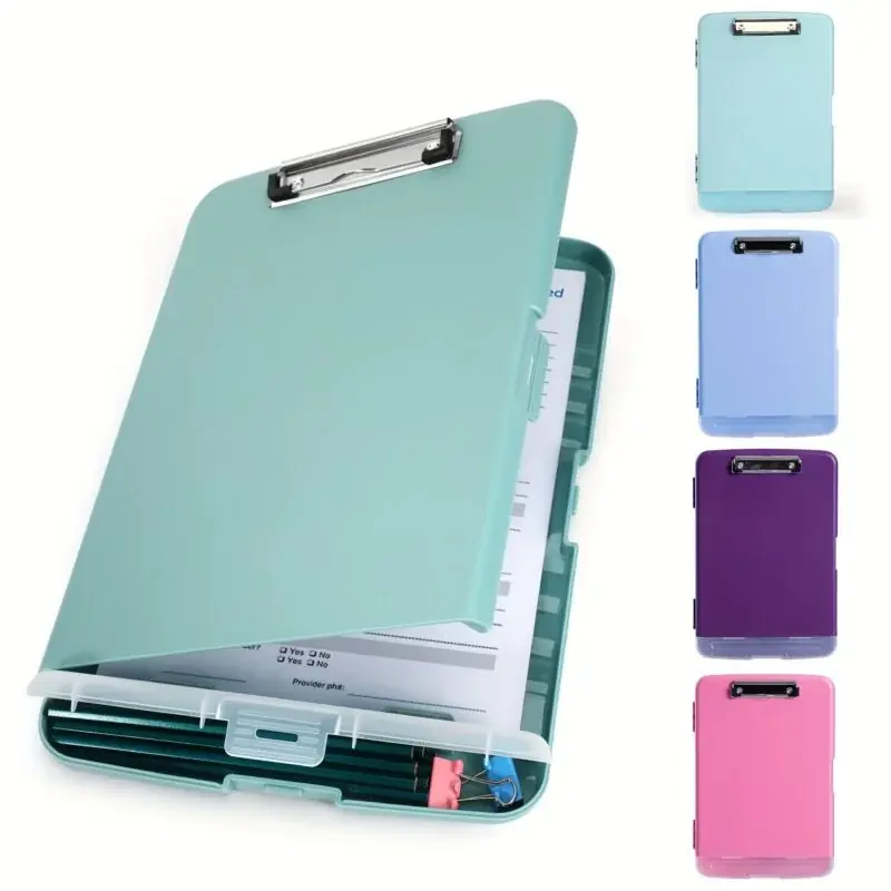 Durable 85×11 Organizer Clipboard With Pen Holder Portable Storage Case