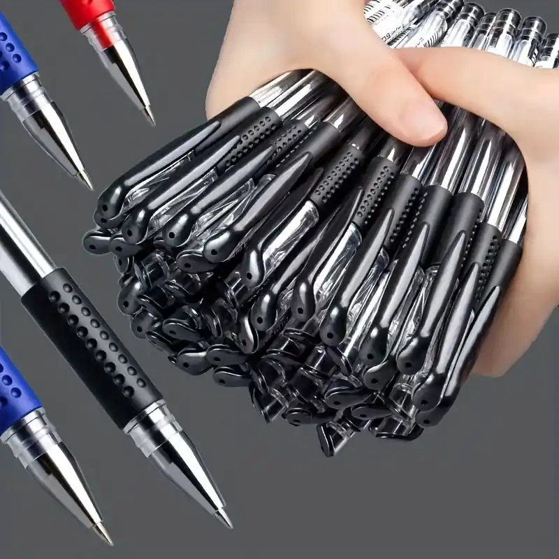 10pcs Kawaii Gel Pens Set Black Blue Red 05mm Bullet Tip