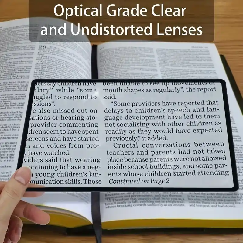 Ultraslim Highpower Magnifying Glass Ideal For Students Professionals
