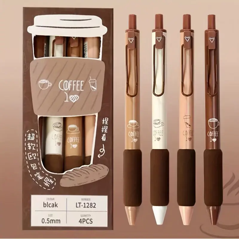 Ultrafine Coffee Gel Pen Soft Grip Lightweight Perfect For Students